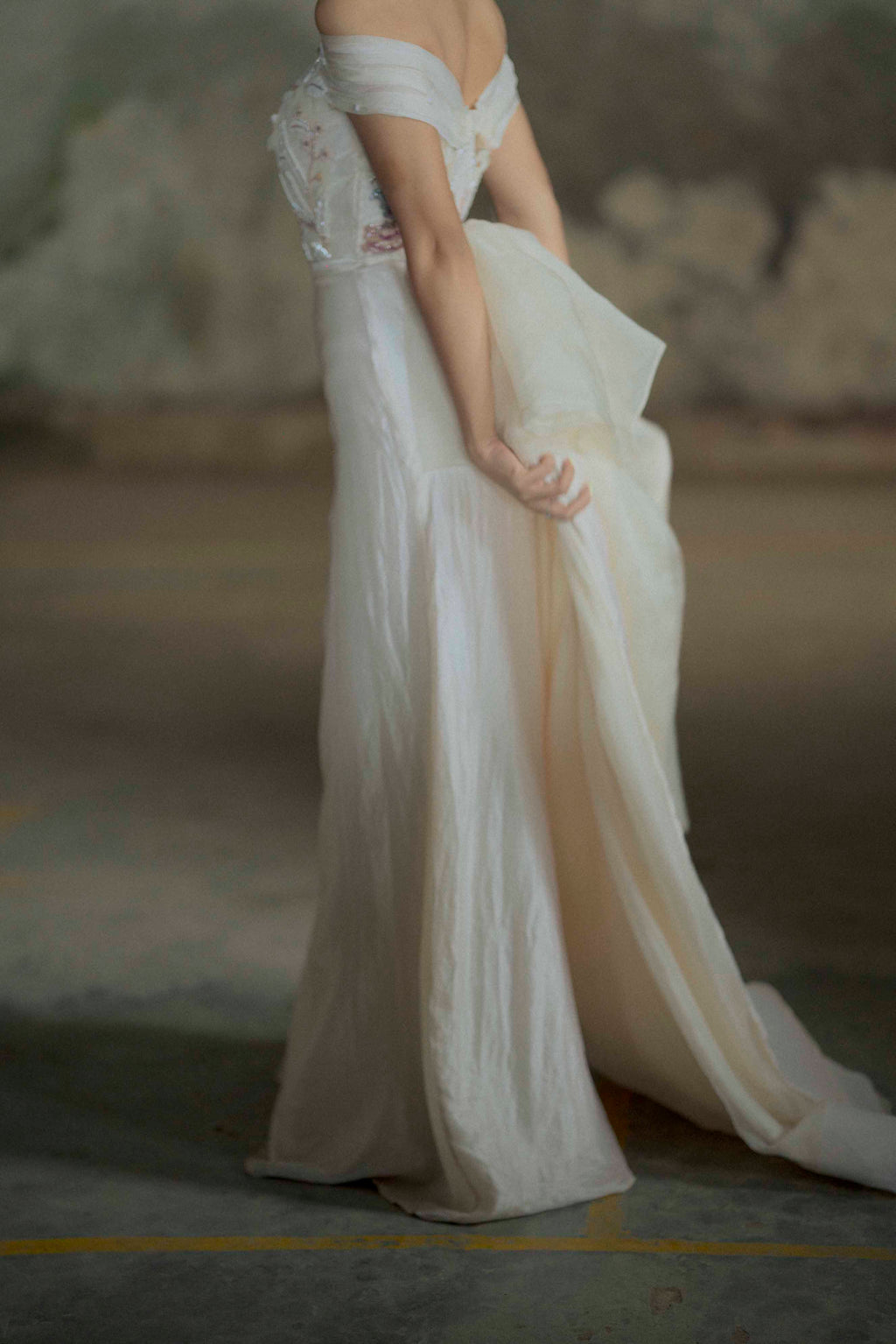 Moss Rose Embroidered Gown