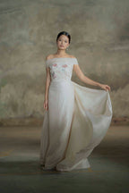 Moss Rose Embroidered Gown