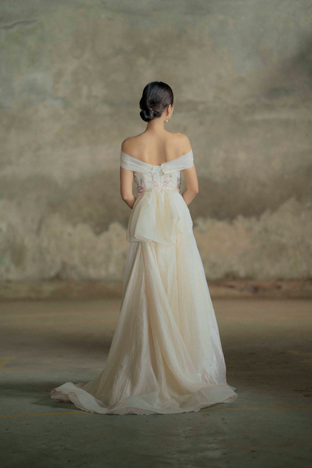 Moss Rose Embroidered Gown