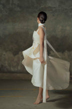 Hand Woven Asymmetric Gown