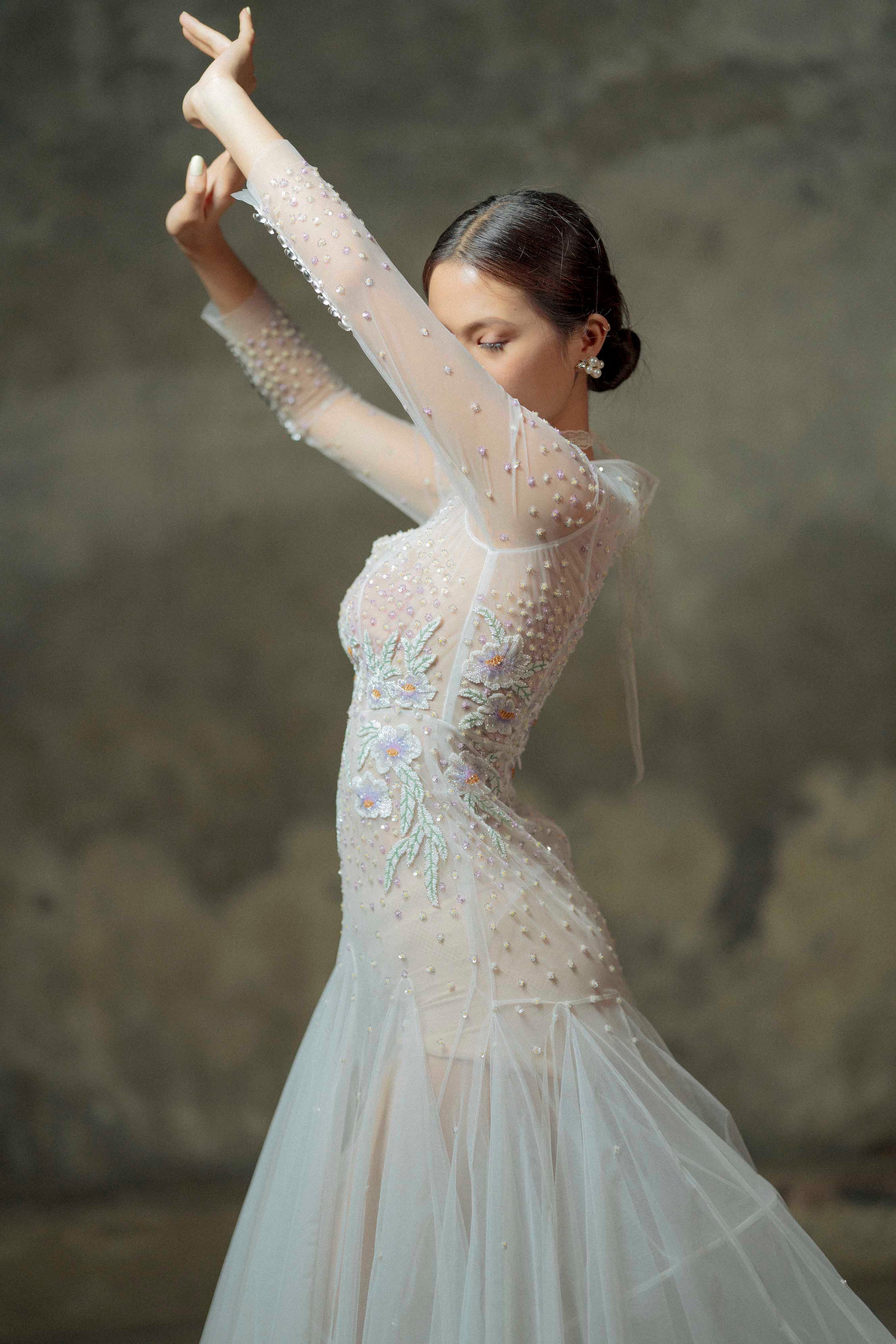 Zinnia Blossom Gown