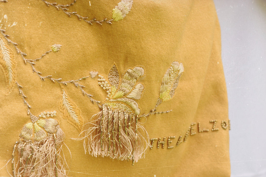 Vaube Floral Bag Mustard Yellow