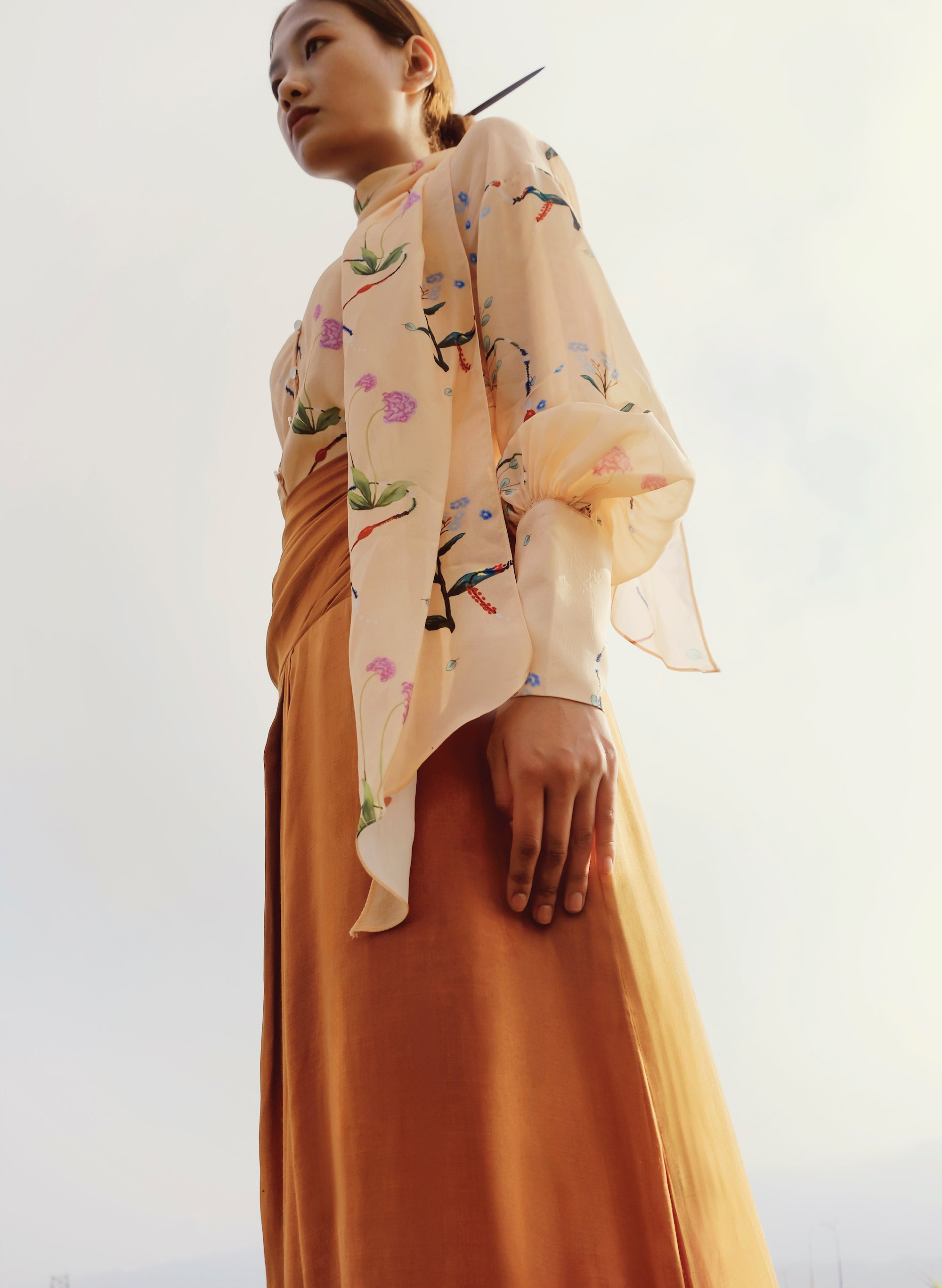 Ruched Skirt Set