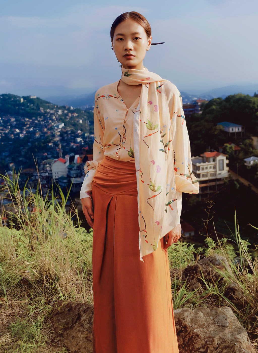 Ruched Skirt
